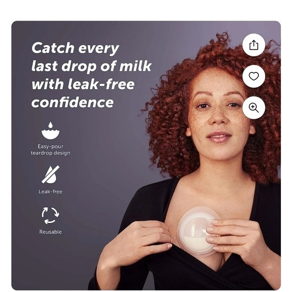 Catch Milk Collection Shells - Clear - Picture 2 of 7